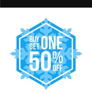 BUY ONE GET ONE 50% OFF